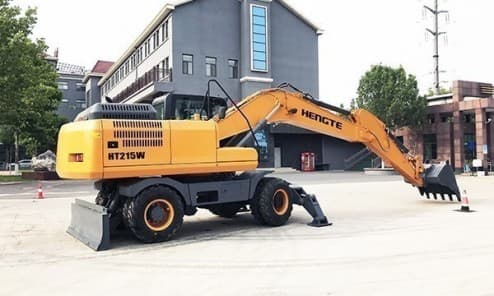 Колесный экскаватор HENGTE HT215W ( в габарите)