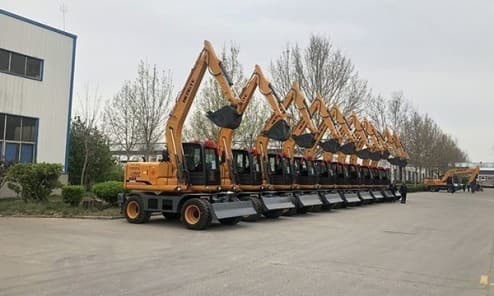Колесный экскаватор HENGTE HT215W ( в габарите)